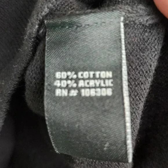 Berek Beaded Sequins Santa Ugly Christmas Sweater Blouse Size Large Black V-Neck - Picture 5 of 5